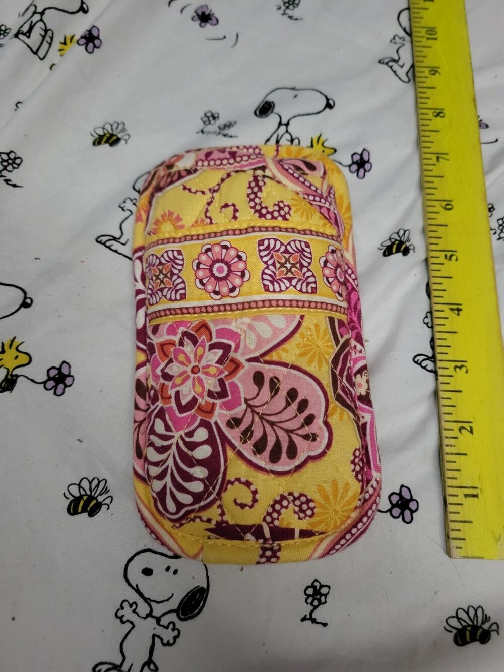 Vera Bradley Bali Gold Soft Quilted Eyeglass Sunglass Case